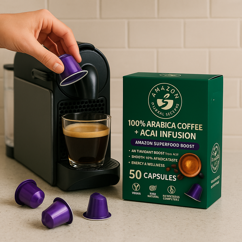 ☕ 100% Premium Arabica Coffee with Açaí | Nespresso® Compatible Capsules