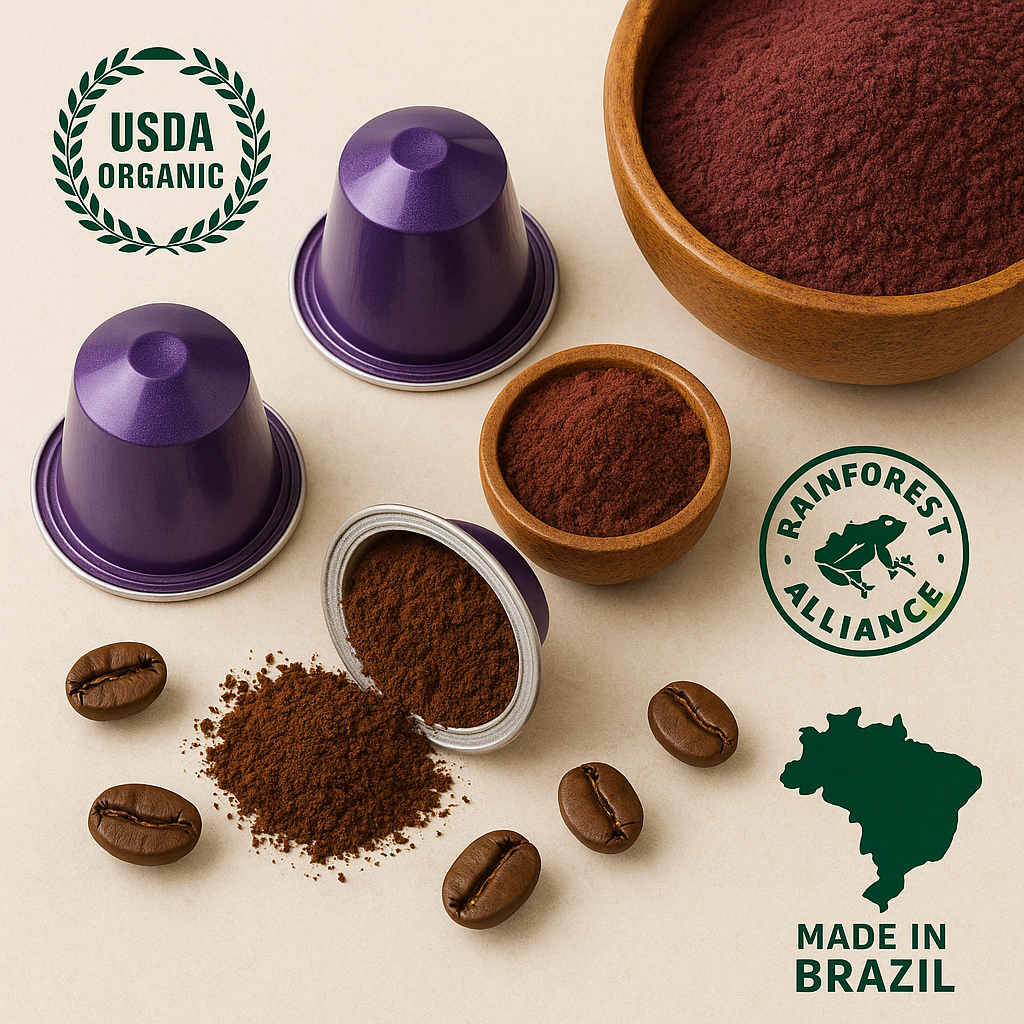 ☕ 100% Premium Arabica Coffee with Açaí | Nespresso® Compatible Capsules